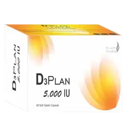 D3Plan 60 Soft Gelatin Capsules Vitamin D3 5,000 IU