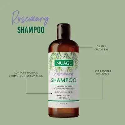 Nuage Rosemary Shampoo Contains Rosemary Extract + Proteins 400ml