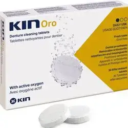 Kin Oro denture cleaning tablets eff. Tablets