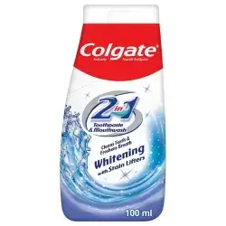 Colgate 2in1 Toothpaste & Mouthwash Whitening with Stain Lifters 100ml