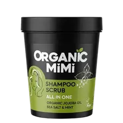 Shampoo Scrub All In One Jojoba Oil Sea Salt & Mint 280g _ ORGANIC MiMi
