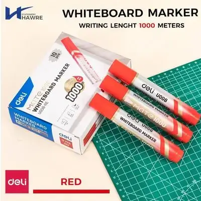 White Board Marker red 1000m-deli
