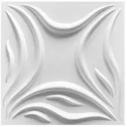 3D Wall Panels Matt White D148
