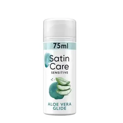 Satin 'Care SENSITIVE ALOE VERA GLIDE جل/كريم حلاقة وإزالة شعر مخصص للبشرة الحساسة