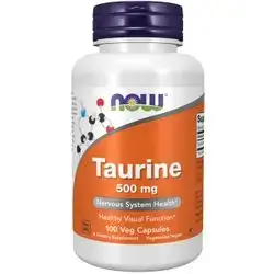 Now- Taurine 500Mg- 100veg Capsules