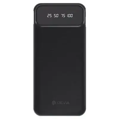 DEVIA EP189 Kintone Series Power Bank with 4 Cables 10000mAh Portable Charger - Black