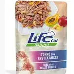 Natural Wet Food for Adult Cats. The Weight Is 70 G and It Consists of Slices of Real Chicken Breast, Slices of First-Class Tuna, or Slices of First-Class Salmon Without Tuna or Other Proteins, Which Are Present in Large Quantities, With the Addition of Other Ingredients. All Steamed and Preserved in Vegetable Gelatin. Without Colours, Preservatives or Additives. Chicken Meat