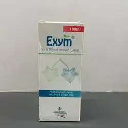 exym ivy & thyme extract syrup herbal alcohol & sugar free 100ml