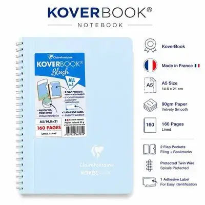 Notebook,french , A5 Size,160pages.