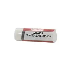 Weibo Triangular Eraser White 1 Pcs