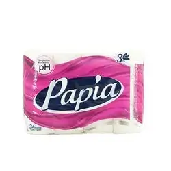 Papia Toilet Paper 3 Ply 24 Rolls