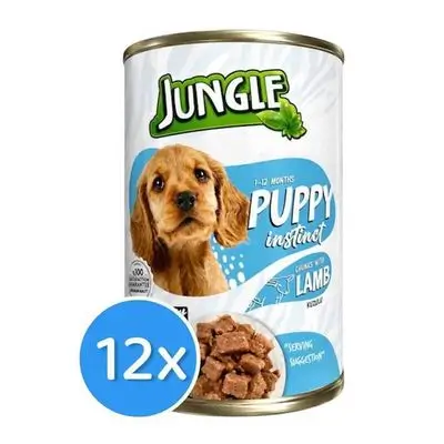Jungle Puppy Lamb 12*415g