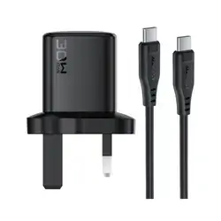 Acefast A132 PD30W GaN USB-C wall charger set