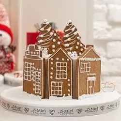 Tree House Gingerbread Cake