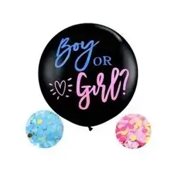 Ballon baby shower girl and boy helliom
