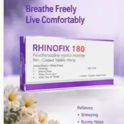 Rhinofix 180 (Fexofenadine Hydrochloride 180mg) 10 Film-Coated Tablets