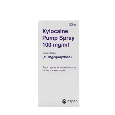 Xylocaine Pump Spray 100mg/ml (Lidocaine 10mg/Spraydose) 50ml _ aspen