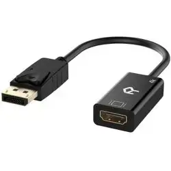 Rankie DisplayPort (DP) to HDMI Adapter, 1080P Full HD Converter with Audio, Black