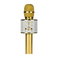 KTV Wireless Microphone with Sound Effects – Gold