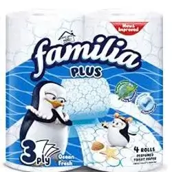 Familia Toilet Roll Ocean 3ply X4