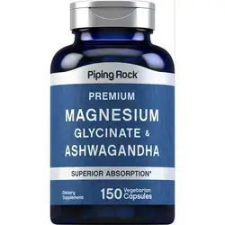 piping rock magnesium glycinate & ashwaghandha 150cap