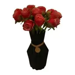 Vase With Artificial Tulip Flowers