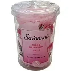 Savannah Rose Blossom Bar Soap Jar, 4x100g