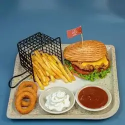 Flat Chicken Burger