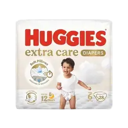 HUGGIES Extra Care Diapers Size 6 from 15+kg 28 Diapers _ Kimberly-Clark