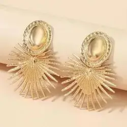 Geometric Long Earrings