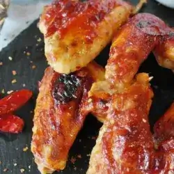 Wings With Hot Sauce