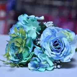Blue Plastic Flowers