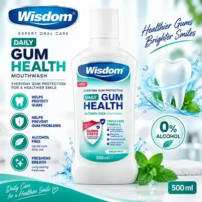 Wisdom Daily Gum Health Mouthwash – 500 mL
