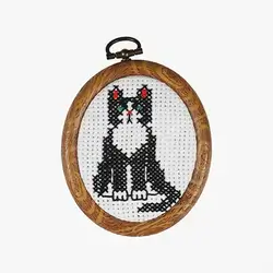 Small Hand-Embroidered Ottoman Stitch Wall Panel