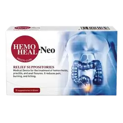 HEMO HEAL Neo for The Treatment of Hemorrhoids 10 Suppositories _ LABOMAR