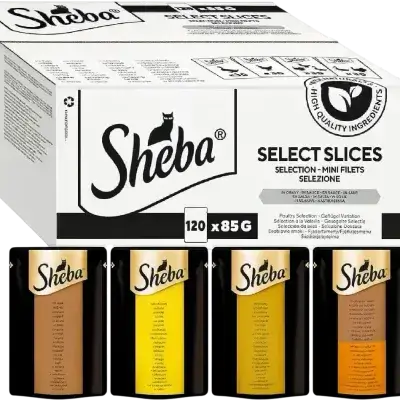 Sheba For Adult Cat Mix Selection Flavours 120x85g
