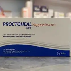 proctoheal suppositories lidocaine & fluocinolone 10 suppositories