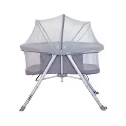 Gray Baby Bed