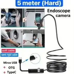 Camera Endoscope Suitable For Android Phone Hard Cable 5 meter
