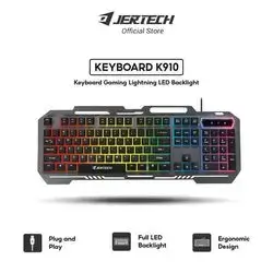 Lightning RGB LIGHTING K910 Metal Gaming Keyboard Multi LED Lights Tempered Water Resistant