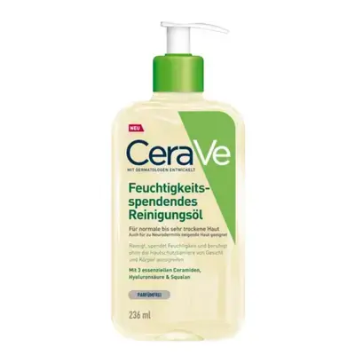 Cerave Hydrating Foaming Oil Cleanser 236ml For Normal To Very Dry Skin