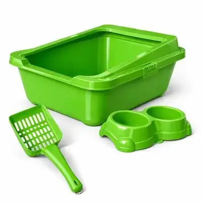 Open Litterbox & Bowl 48cm
