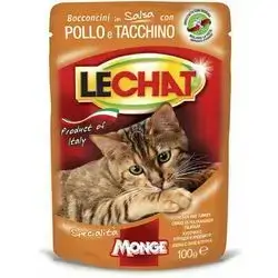 LeChat Pouches Chunkies with Chicken and Turkey 100g