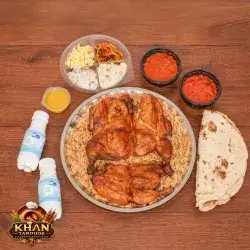 One and a Half Chicken Mansaf Platter