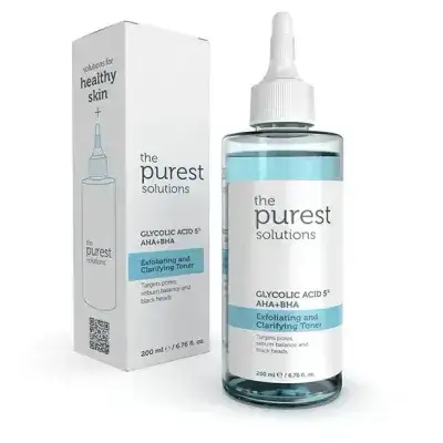The Purest Solutions Exfoliating and Clarifying Toner - 200ml |ذا بيورست تونر مقشر ومنقي - 200 مل