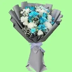 Cool Blue & White Bouquet