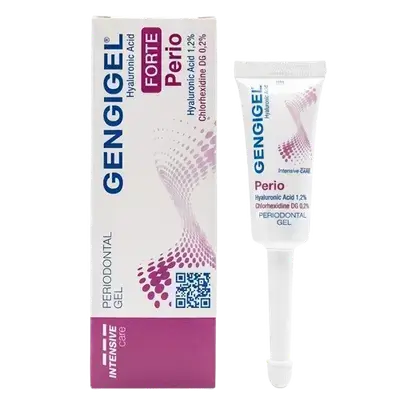 GENGIGEL Forte Perio (Hyaluronic Acid 1.2% & Chlorhexidine DG 0.2%) Periodontal Gel 8ml _ RICERFARMA