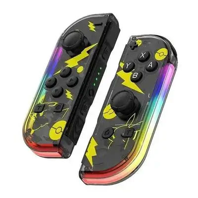 Game Controllers Joysticks Bluetooth 5.2 Joy Controller RGB LED Switch L/R Joypad for Nintendo Switch, Lite, OLED