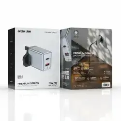 GREEN LION PREMIUM SERIES DUAL PORT WALL CHARGER 20W PD