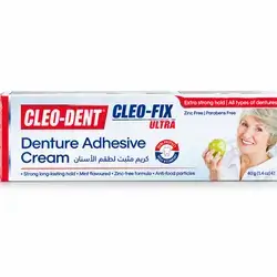Cleo-dent denture adhesive cream 40g
